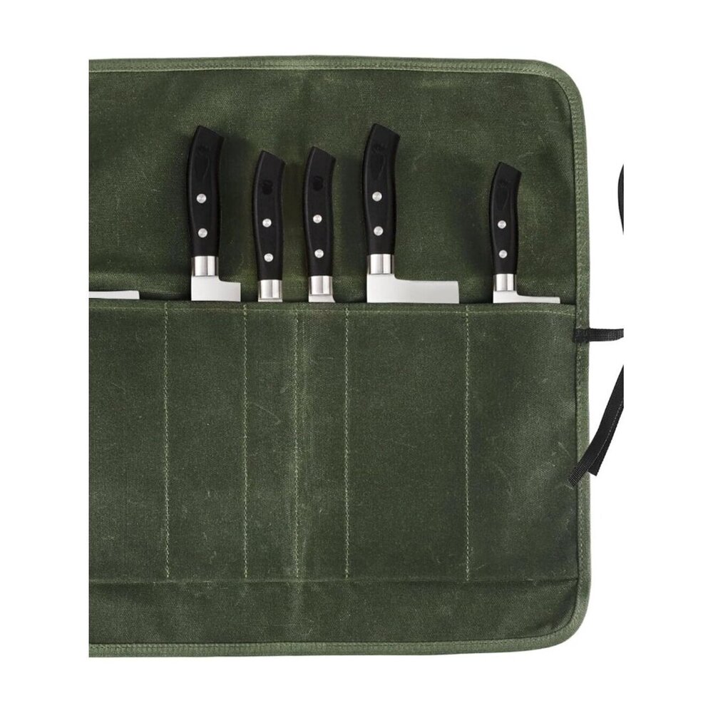 Knife Roll Bag, Chefs Knife Roll Bag, Heavy Duty Chef Knife Roll Bag with 6